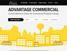 Tablet Screenshot of advantagecommercial.ca